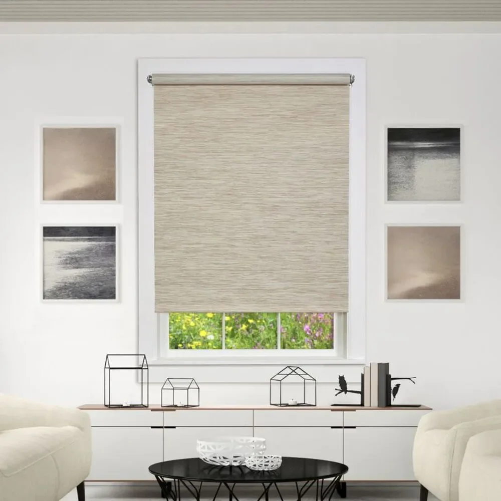 Achim Cordless Privacy Jute Shade - Natural - 37 x 72 in.
